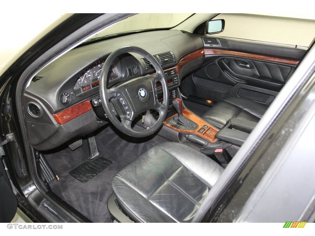 Black Interior 2000 BMW 5 Series 528i Wagon Photo #78992236