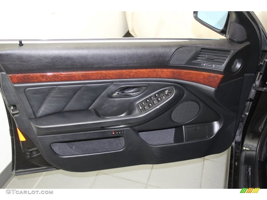 2000 BMW 5 Series 528i Wagon Black Door Panel Photo #78992246