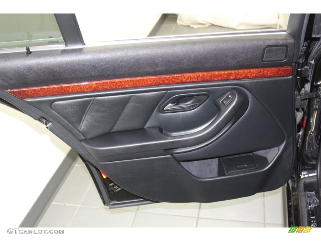 2000 BMW 5 Series 528i Wagon Black Door Panel Photo #78992314