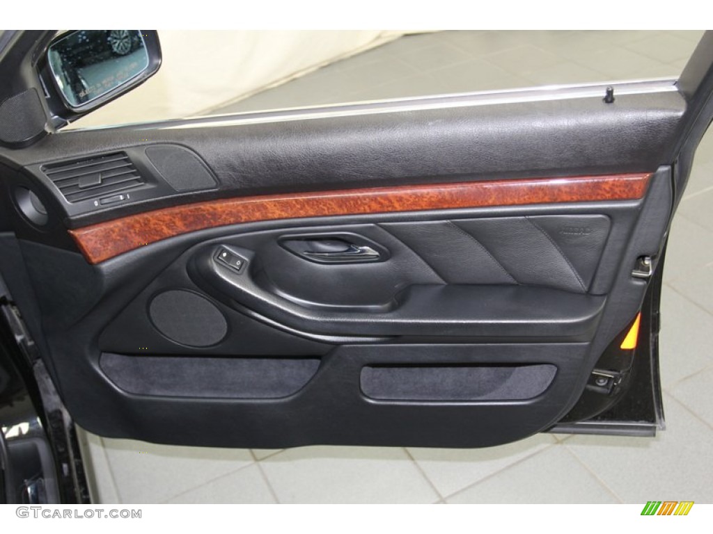 2000 BMW 5 Series 528i Wagon Black Door Panel Photo #78992362