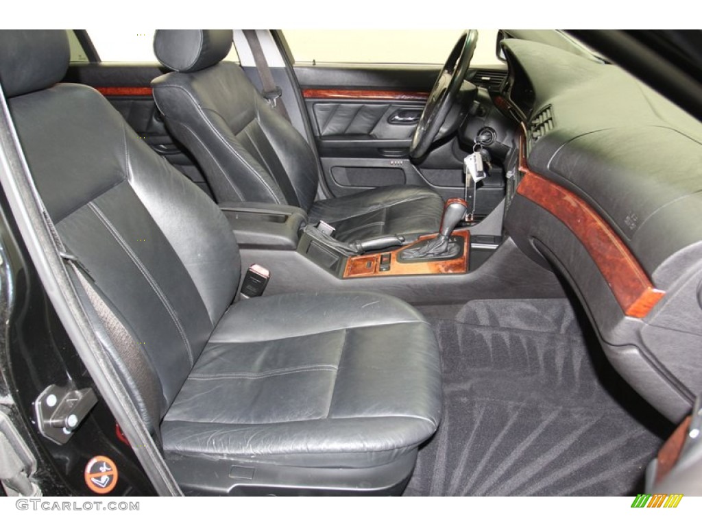 Black Interior 2000 BMW 5 Series 528i Wagon Photo #78992368
