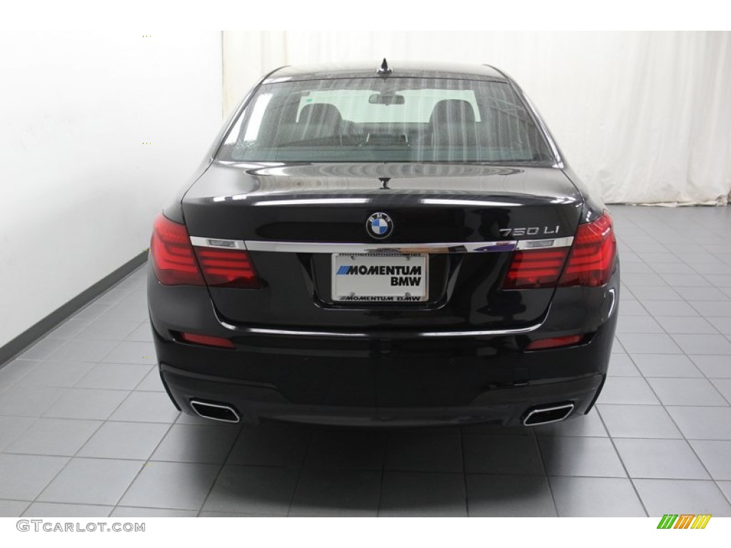 2013 7 Series 750Li Sedan - Black Sapphire Metallic / Black photo #9