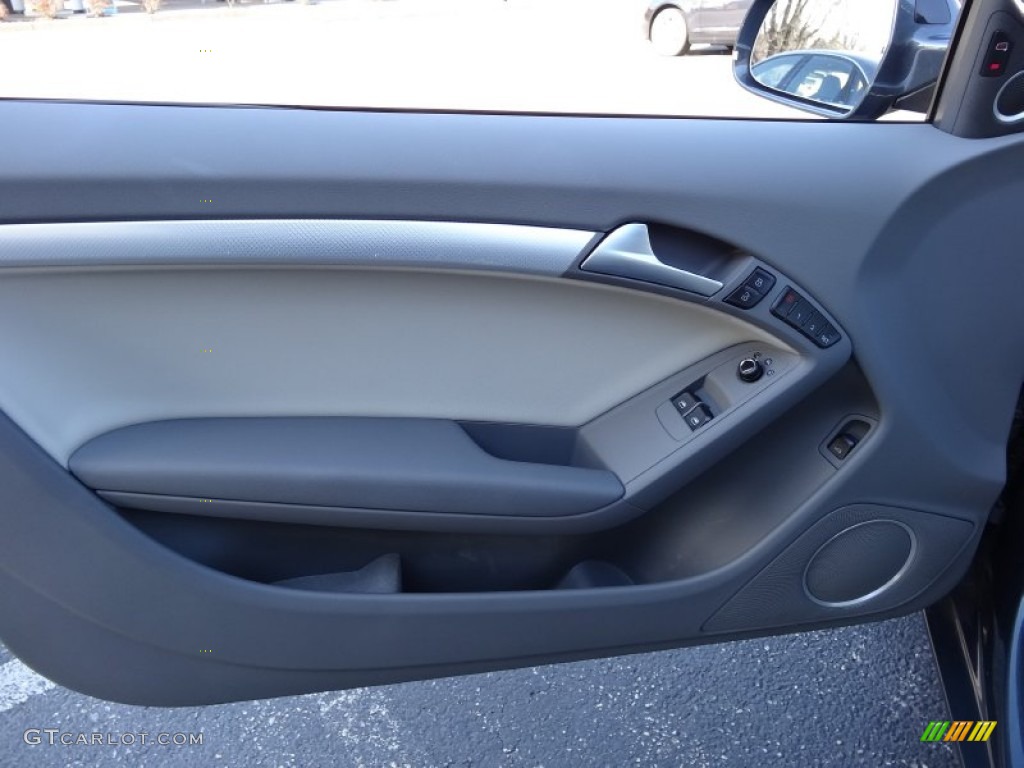 2010 Audi A5 3.2 quattro Coupe Light Gray Door Panel Photo #78992884