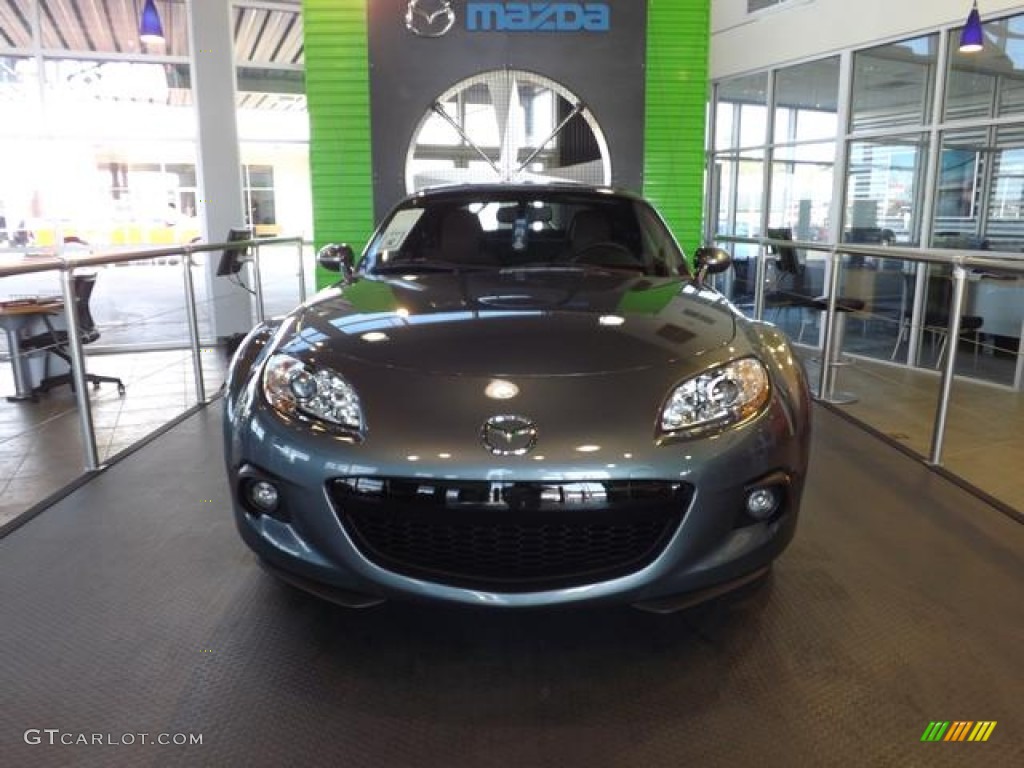 2013 MX-5 Miata Grand Touring Hard Top Roadster - Dolphin Gray Mica / Spicy Mocha photo #4