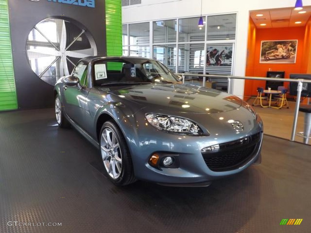 Dolphin Gray Mica 2013 Mazda MX-5 Miata Grand Touring Hard Top Roadster Exterior Photo #78994447