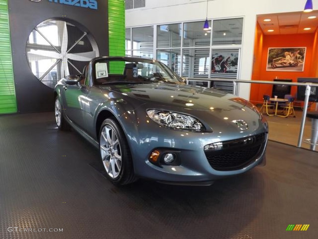 2013 MX-5 Miata Grand Touring Hard Top Roadster - Dolphin Gray Mica / Spicy Mocha photo #6