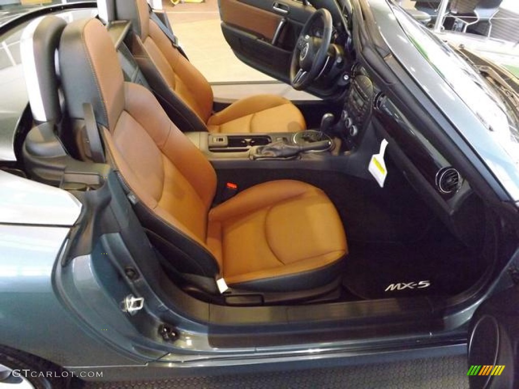 Spicy Mocha Interior 2013 Mazda MX-5 Miata Grand Touring Hard Top Roadster Photo #78994459