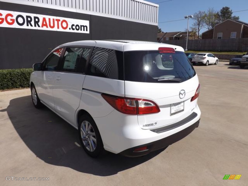 2013 MAZDA5 Sport - Crystal White Pearl / Sand photo #5