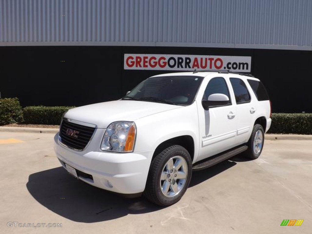 2013 Yukon SLE - Summit White / Ebony photo #2