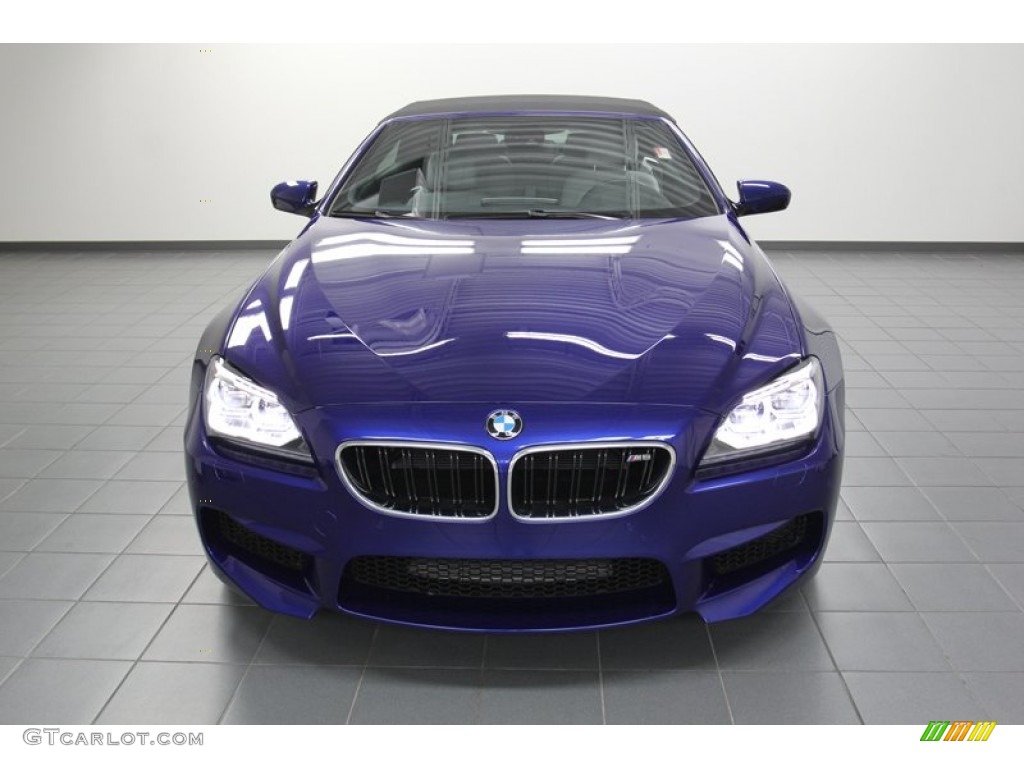2012 M6 Convertible - San Marino Blue Metallic / Silverstone II photo #6