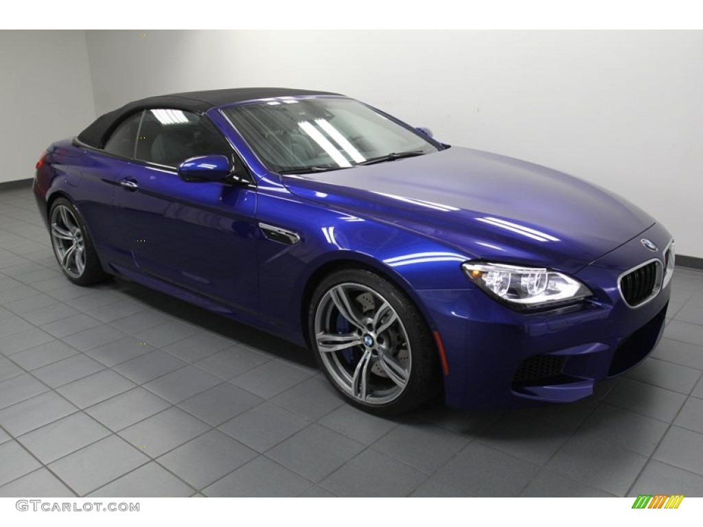 2012 M6 Convertible - San Marino Blue Metallic / Silverstone II photo #9