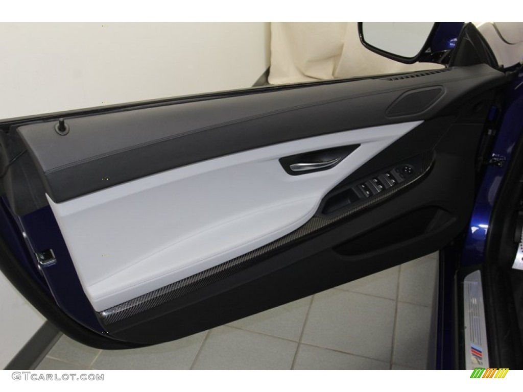 2012 BMW M6 Convertible Silverstone II Door Panel Photo #79000203