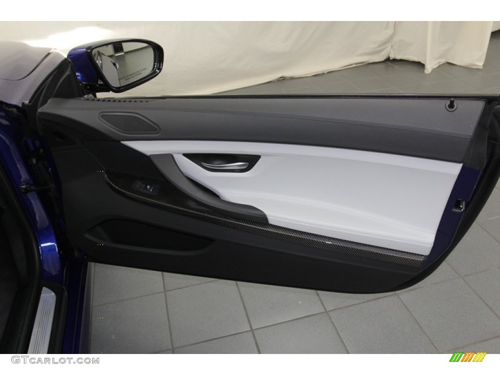 2012 BMW M6 Convertible Silverstone II Door Panel Photo #79000665