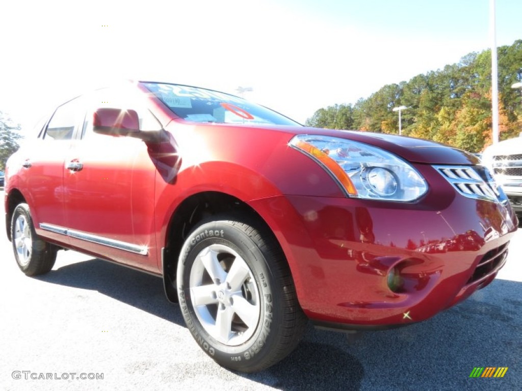 2013 Rogue S - Cayenne Red / Black photo #6