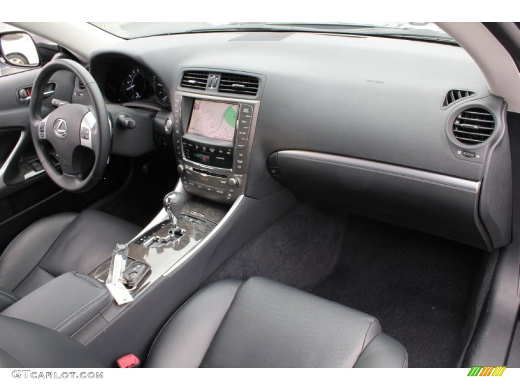 2011 Lexus IS 250C Convertible Black Dashboard Photo #79002196