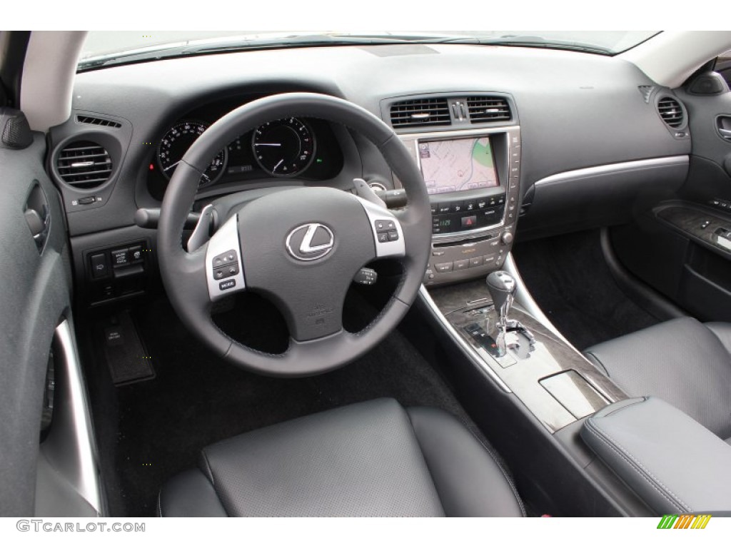 Black Interior 2011 Lexus IS 250C Convertible Photo #79002400