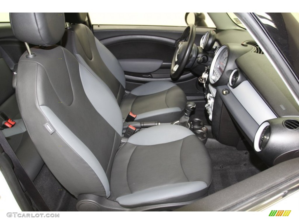 2010 Cooper Hardtop - Pepper White / Grey/Carbon Black photo #31