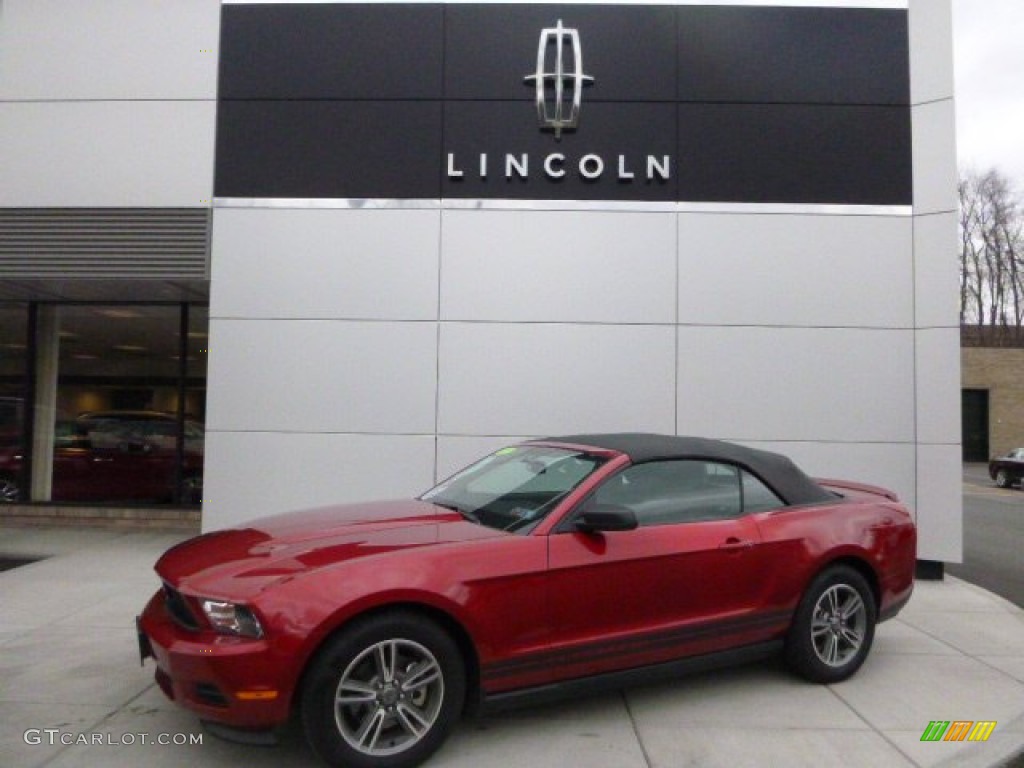 2012 Red Candy Metallic Ford Mustang V6 Premium Convertible