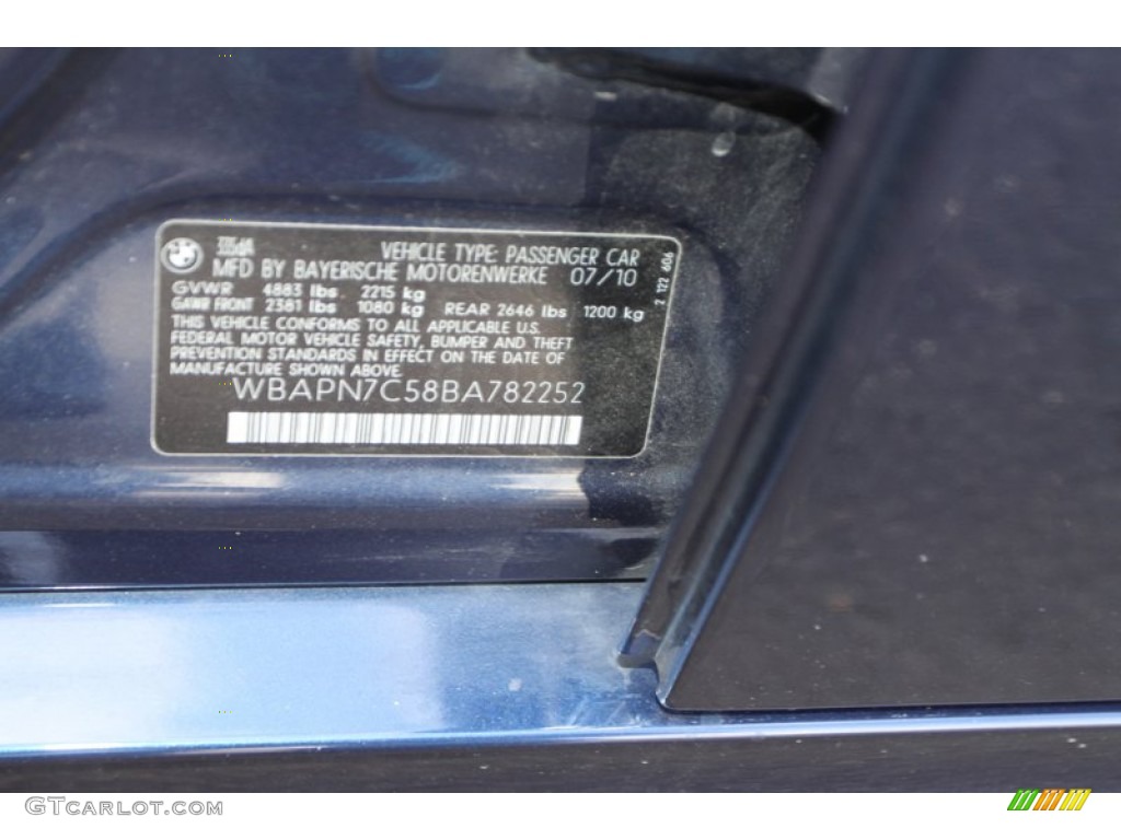 2011 3 Series 335d Sedan - Deep Sea Blue Metallic / Gray Dakota Leather photo #28