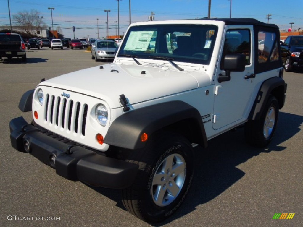 Bright White Jeep Wrangler