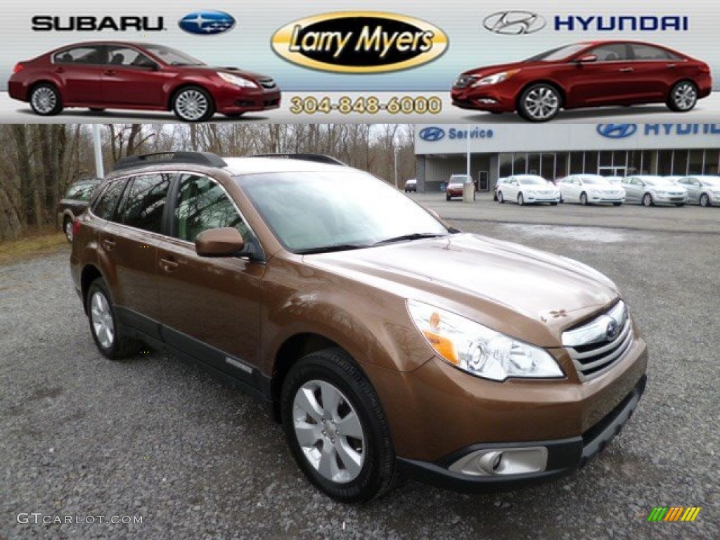 2011 Outback 2.5i Premium Wagon - Caramel Bronze Pearl / Warm Ivory photo #1