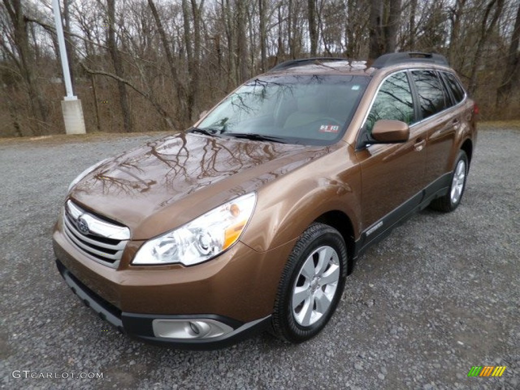 2011 Outback 2.5i Premium Wagon - Caramel Bronze Pearl / Warm Ivory photo #3