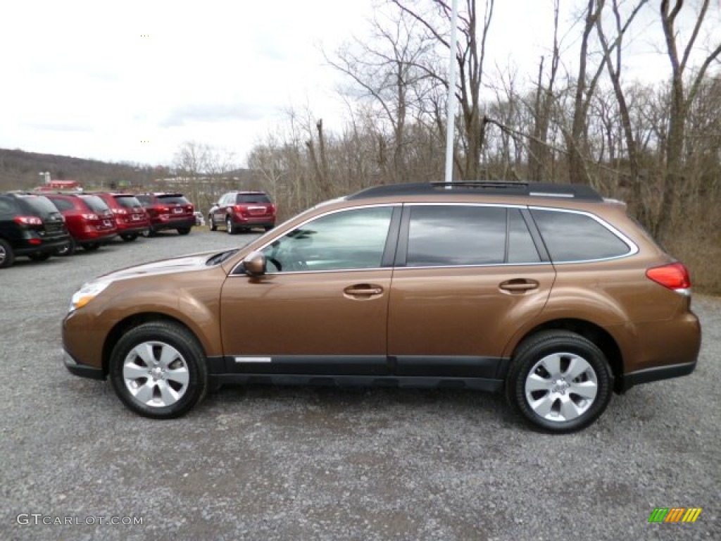 2011 Outback 2.5i Premium Wagon - Caramel Bronze Pearl / Warm Ivory photo #4