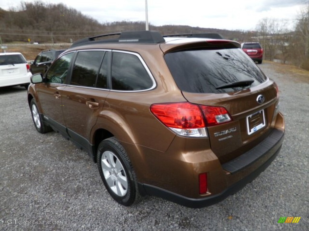 2011 Outback 2.5i Premium Wagon - Caramel Bronze Pearl / Warm Ivory photo #5
