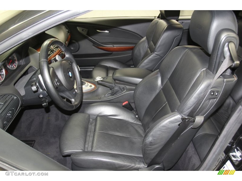Black Interior 2007 BMW M6 Convertible Photo #79006565