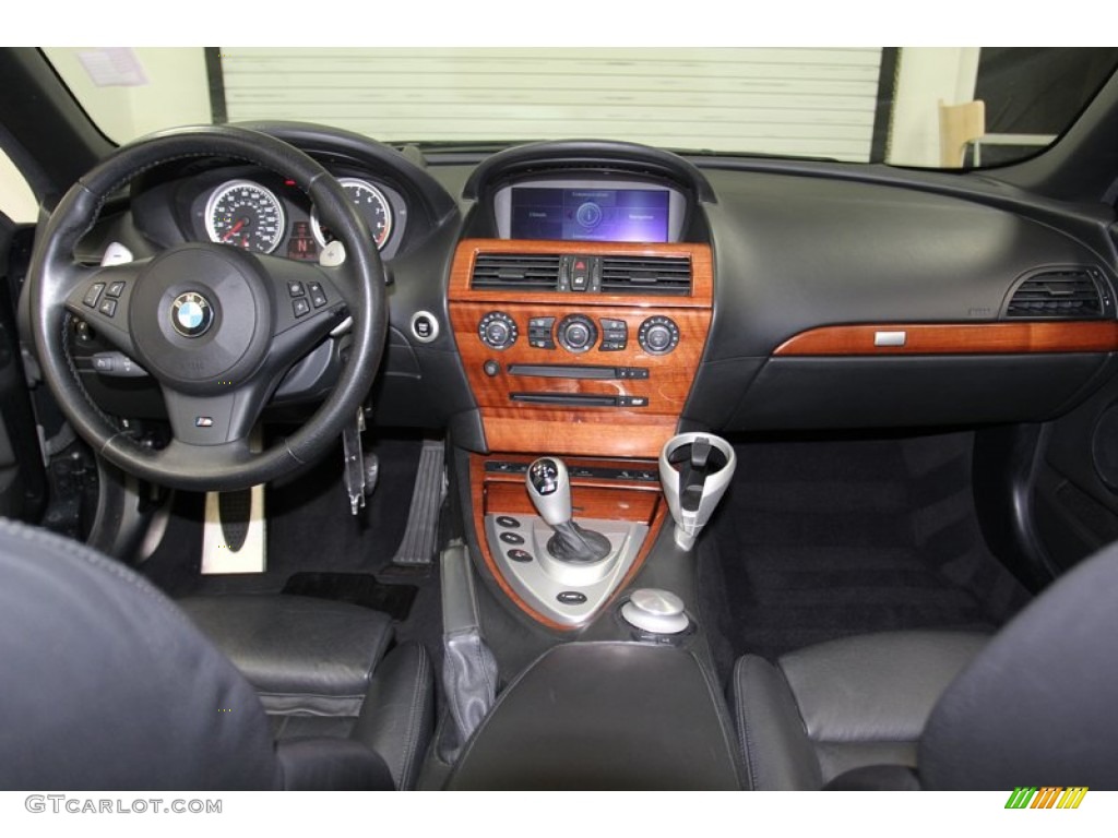 2007 BMW M6 Convertible Black Dashboard Photo #79006588