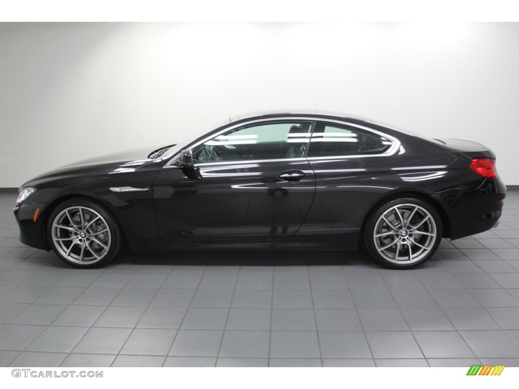 2012 6 Series 650i Coupe - Black Sapphire Metallic / Black Nappa Leather photo #2