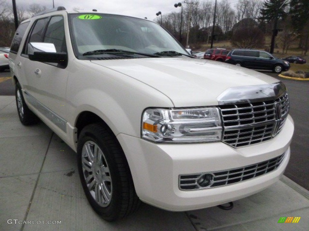 2007 Navigator Elite 4x4 - White Chocolate Tri-Coat / Camel photo #7