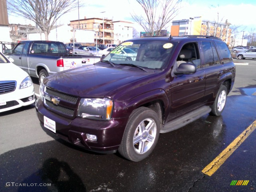 2008 TrailBlazer LT 4x4 - Dark Cherry Metallic / Light Gray photo #1