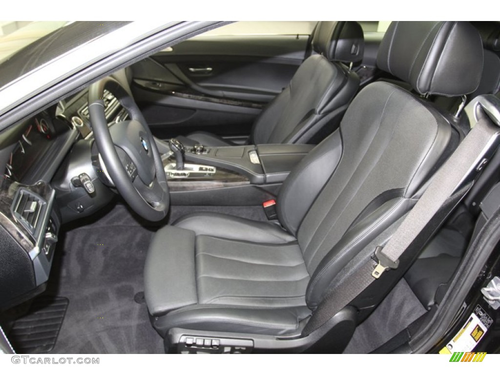 2012 6 Series 650i Coupe - Black Sapphire Metallic / Black Nappa Leather photo #13