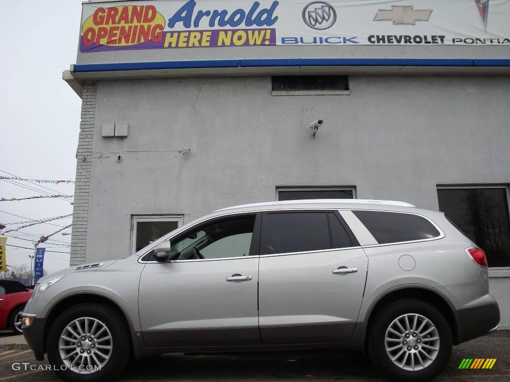 2008 Enclave CXL - Platinum Ice Metallic / Titanium/Dark Titanium photo #3
