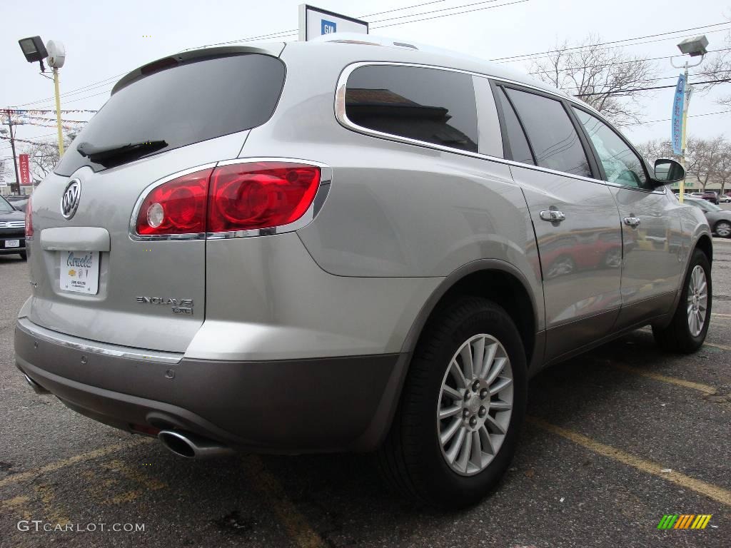 2008 Enclave CXL - Platinum Ice Metallic / Titanium/Dark Titanium photo #6