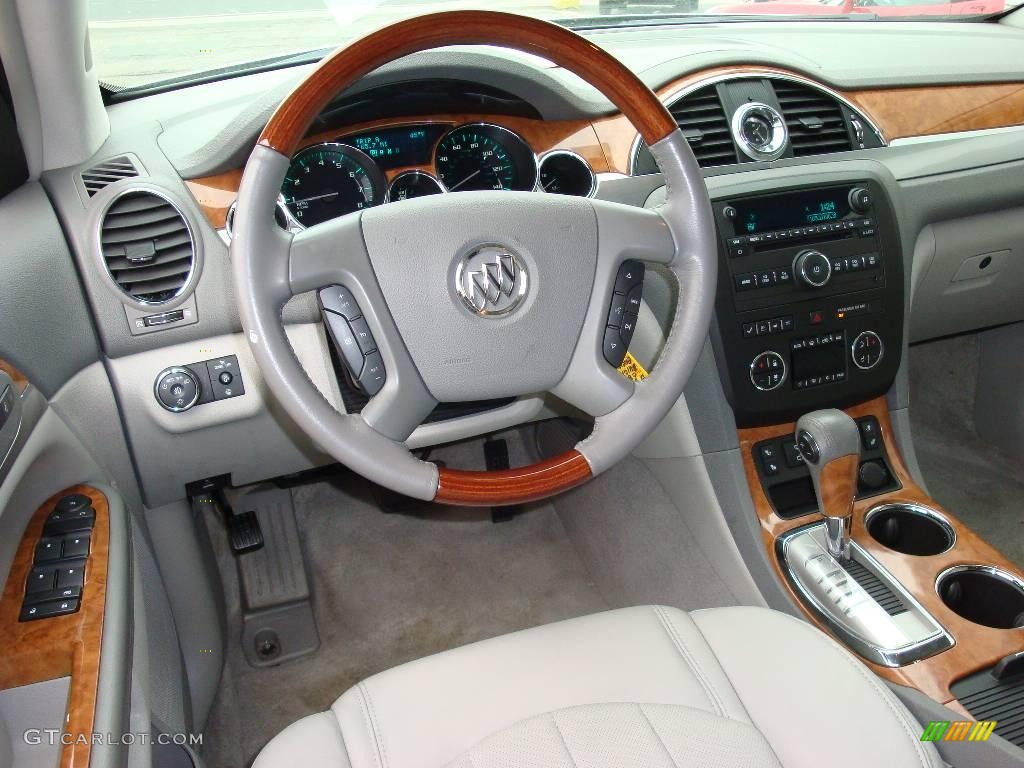 2008 Enclave CXL - Platinum Ice Metallic / Titanium/Dark Titanium photo #11