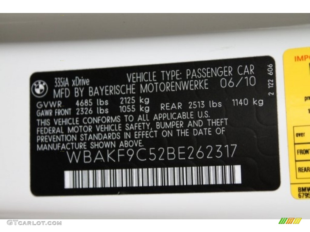 2011 3 Series 335i xDrive Coupe - Alpine White / Black photo #16