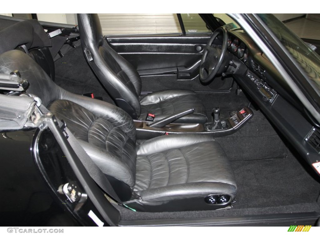 Black Interior 1997 Porsche 911 Carrera Cabriolet Photo #79011361