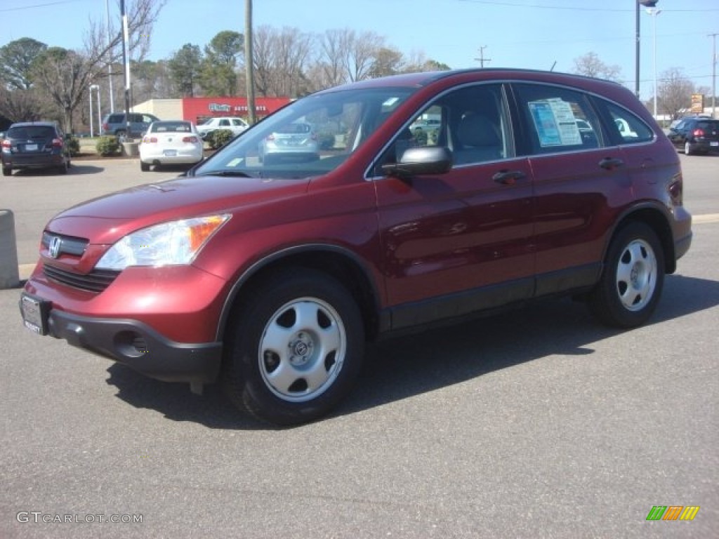 2009 CR-V LX - Tango Red Pearl / Gray photo #2