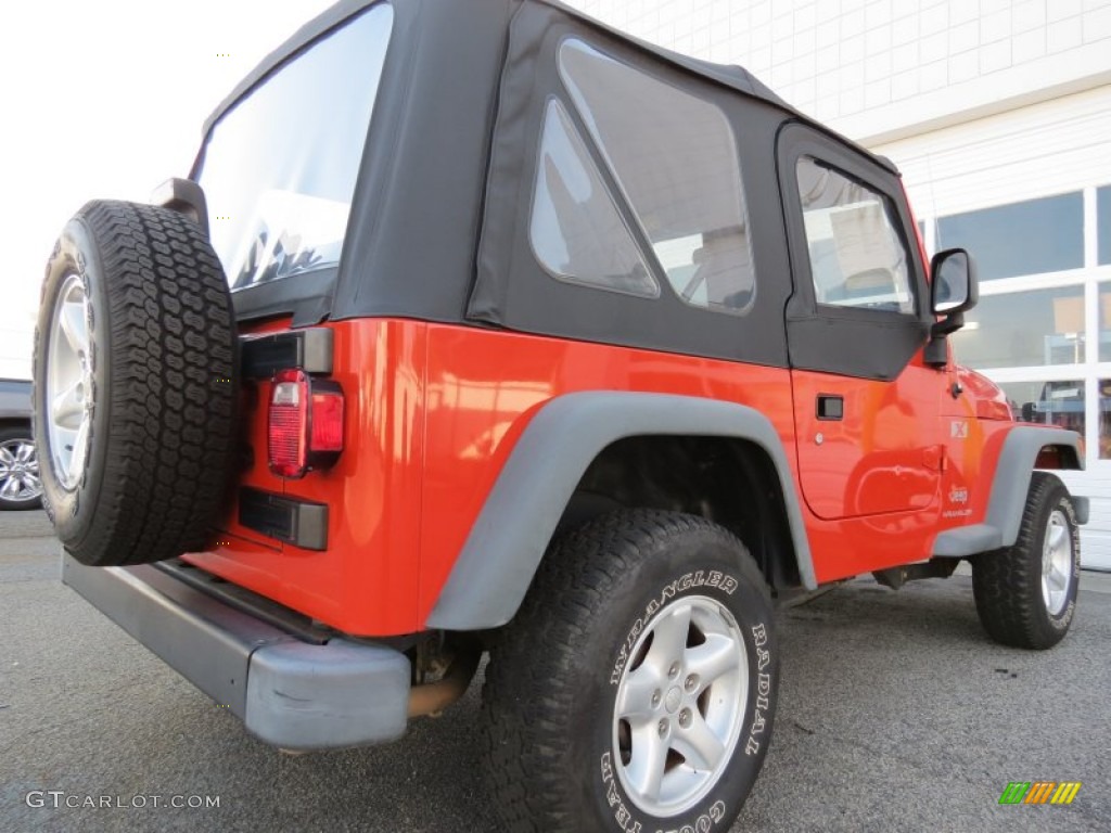 2006 Wrangler X 4x4 - Impact Orange / Dark Slate Gray photo #3