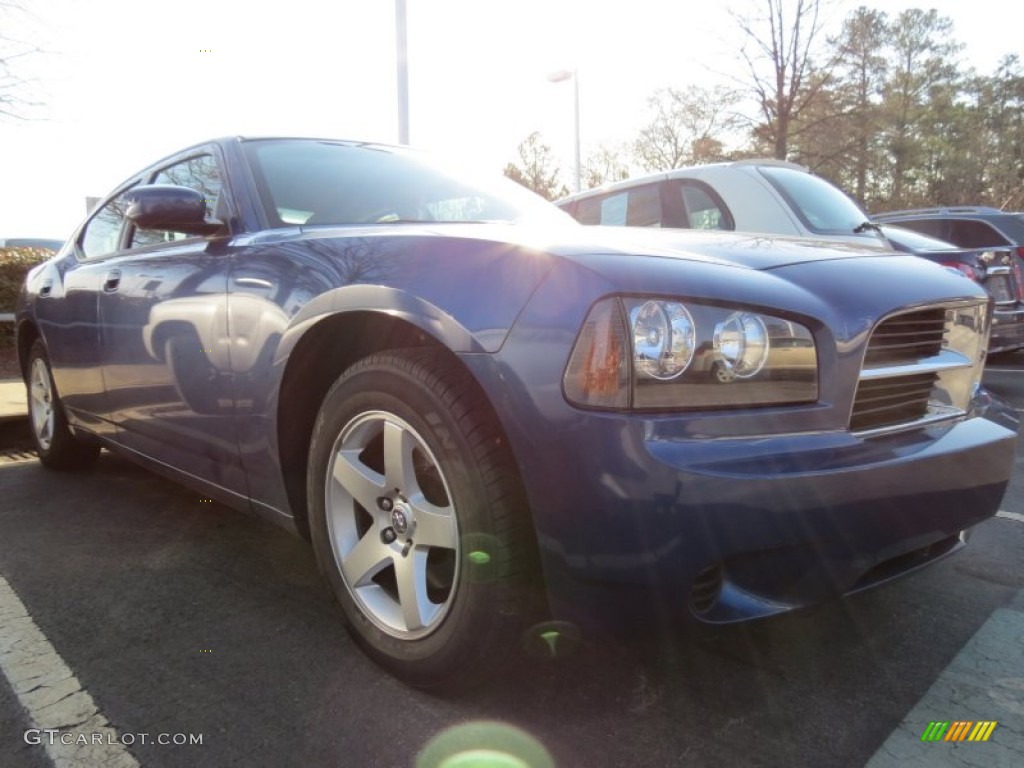 2010 Charger SE - Deep Water Blue Pearl / Dark Slate Gray photo #4