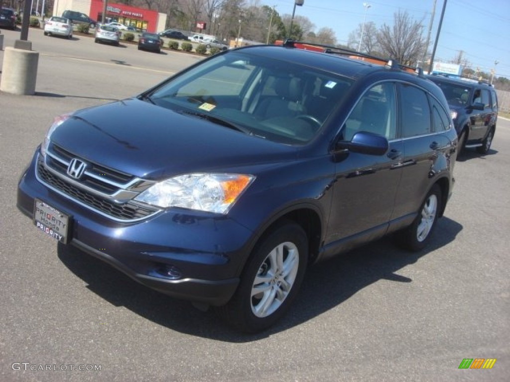 2011 CR-V EX-L 4WD - Royal Blue Pearl / Gray photo #10