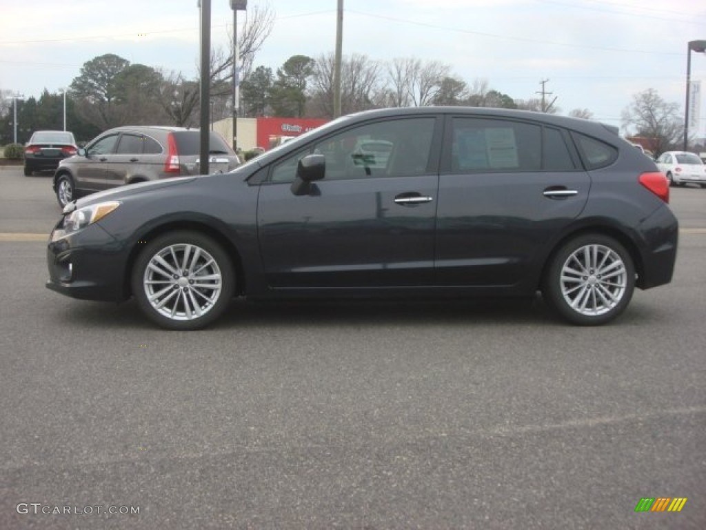 2012 Impreza 2.0i Limited 5 Door - Dark Gray Metallic / Black photo #3