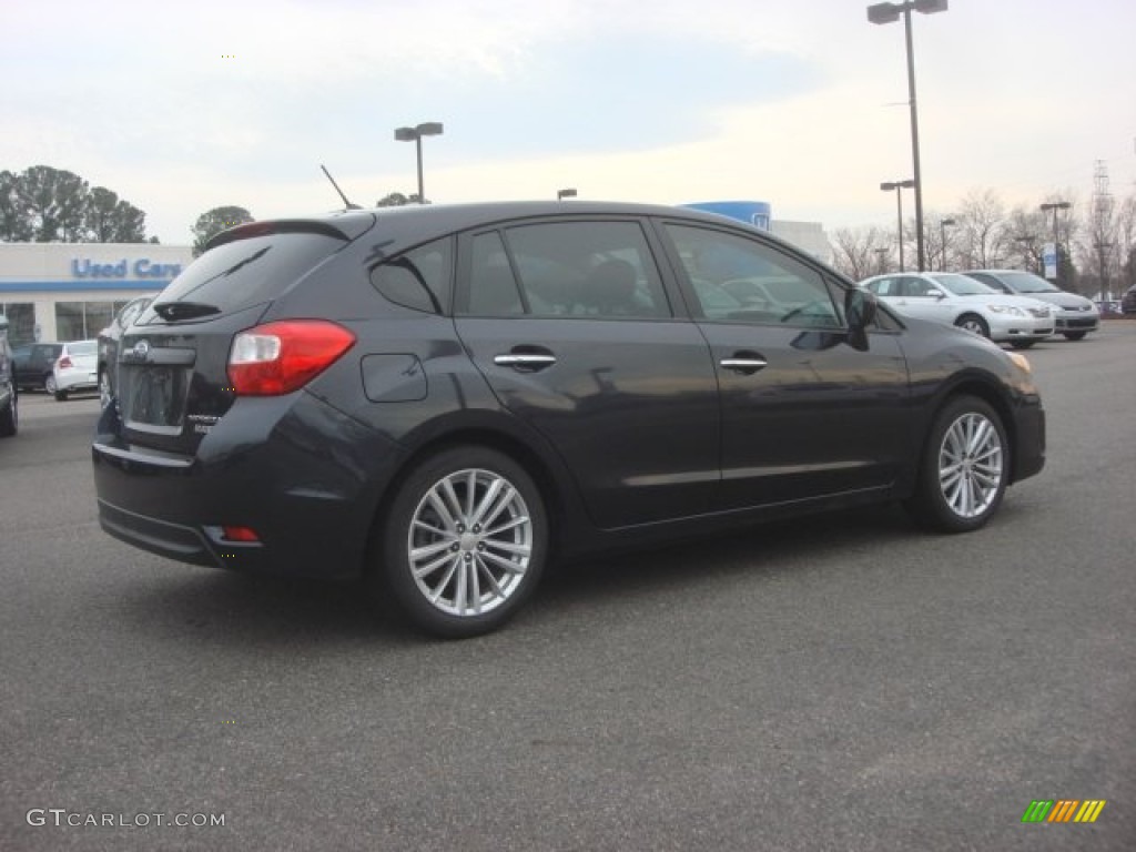 2012 Impreza 2.0i Limited 5 Door - Dark Gray Metallic / Black photo #5