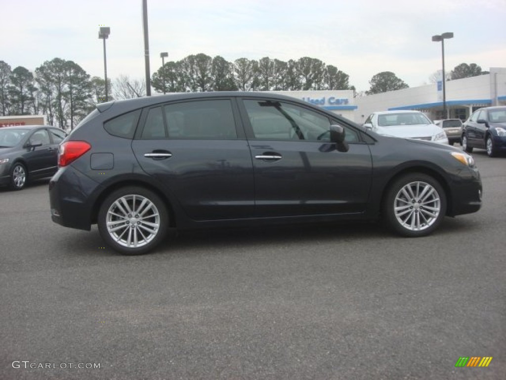 2012 Impreza 2.0i Limited 5 Door - Dark Gray Metallic / Black photo #6