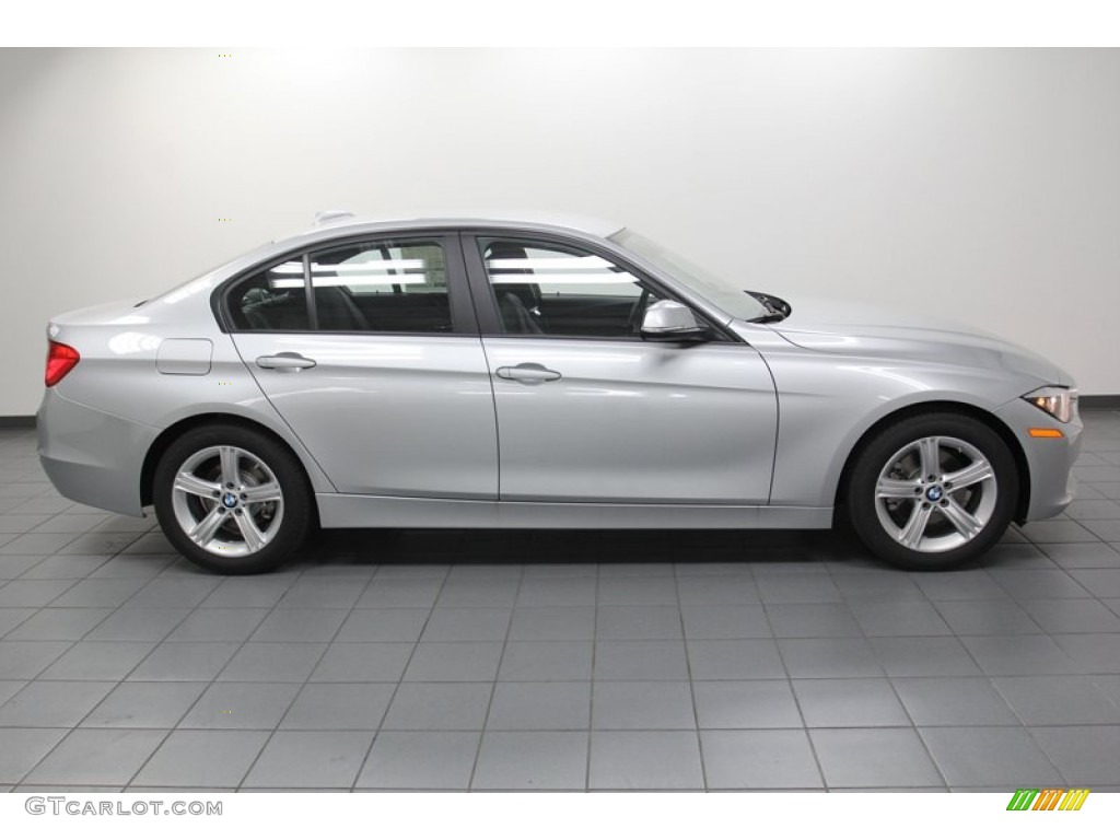 2013 3 Series 328i Sedan - Glacier Silver Metallic / Black photo #2