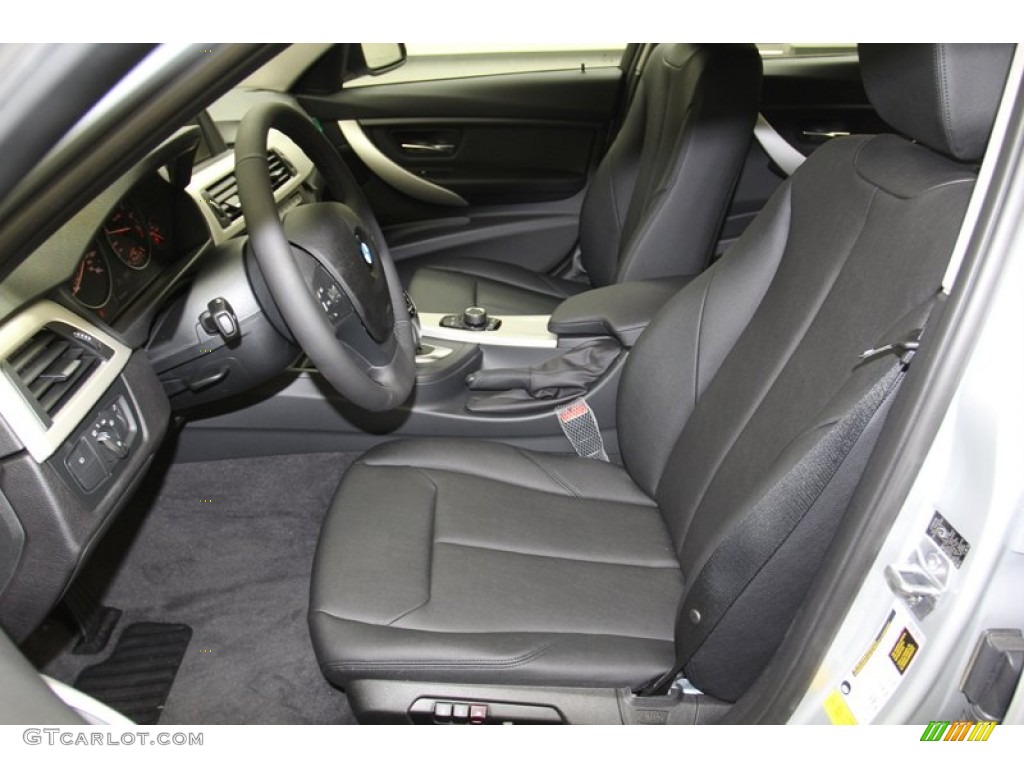 Black Interior 2013 BMW 3 Series 328i Sedan Photo #79015383