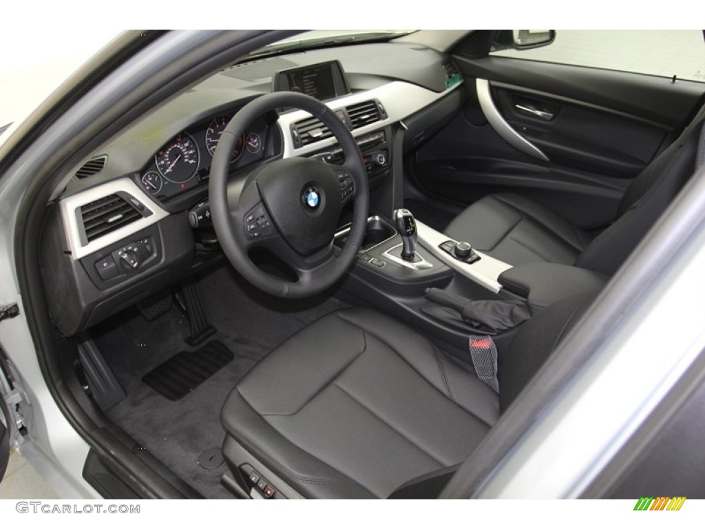 Black Interior 2013 BMW 3 Series 328i Sedan Photo #79015542