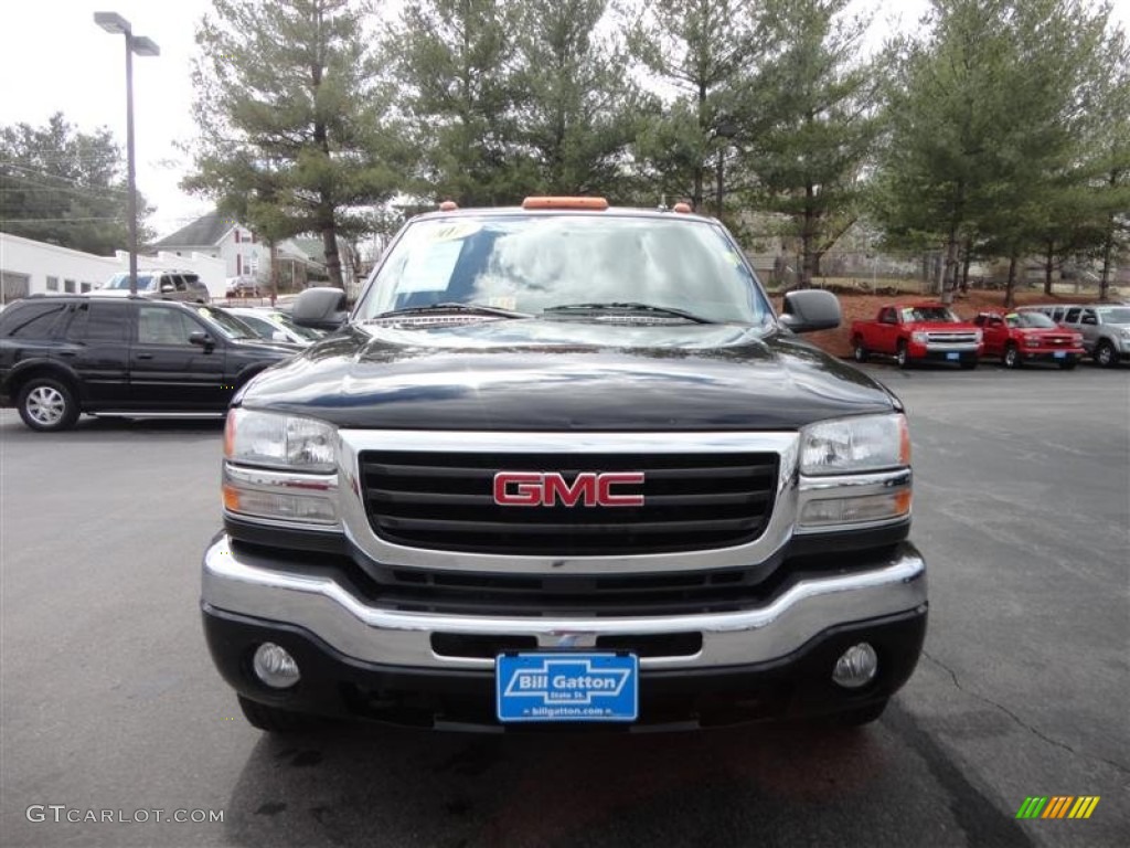 2007 Sierra 2500HD Classic SLE Extended Cab 4x4 - Onyx Black / Dark Charcoal photo #2